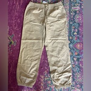 JCrew women’s tan joggers with drawstring size 4, new with tags